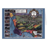 Los Angeles, California, Antique Aerial City Map