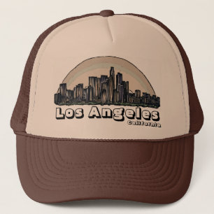 Los Angeles California artistic skyline hat