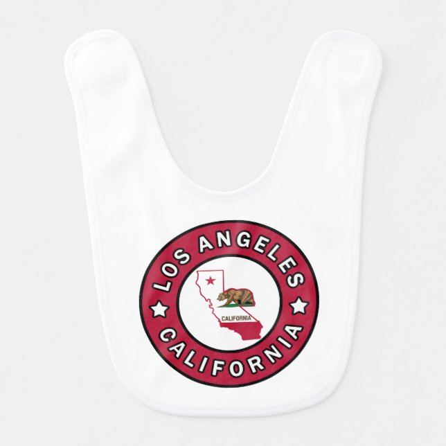 Los Angeles California Baby Bib (Front)