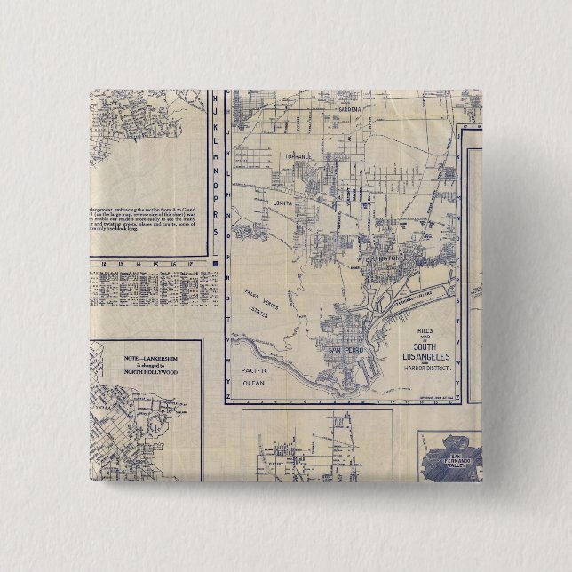Los Angeles, California Button (Front)