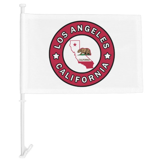 Los Angeles California Car Flag (Front)