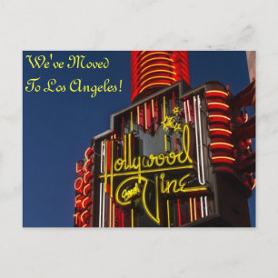 Los Angeles California Change of Address Announcement Postcard