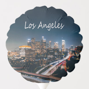 Los Angeles California City Skyline at night Balloon
