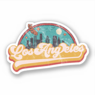Los Angeles California City Skyline Sticker