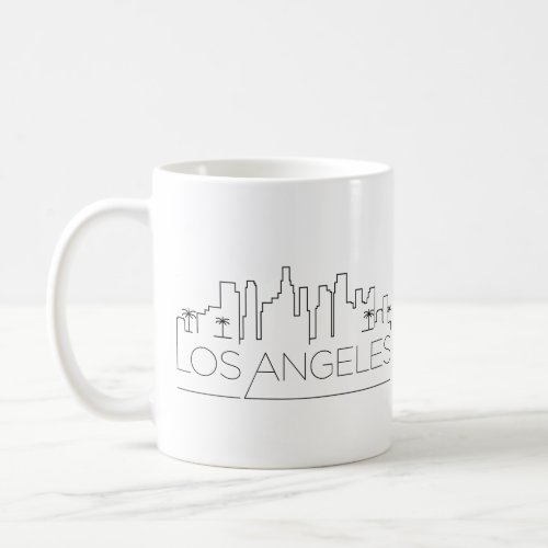 Los Angeles California  City Stylized Skyline Coffee Mug