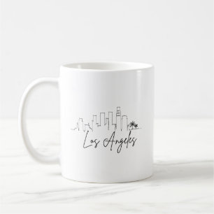 Los Angeles, California City Stylized Skyline Coffee Mug