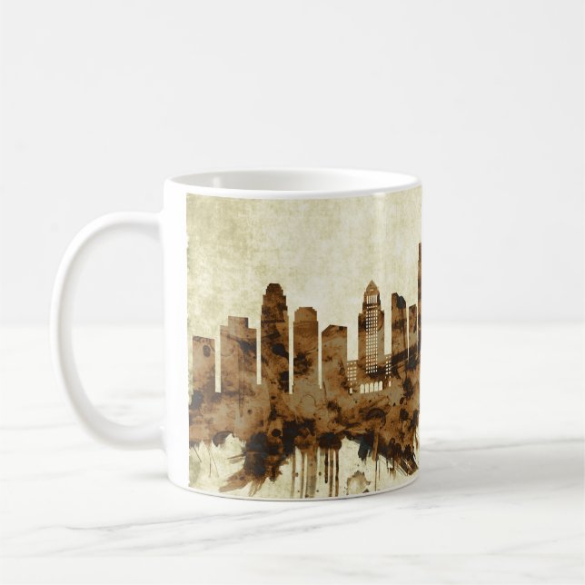 Los Angeles California Cityscape Coffee Mug (Left)