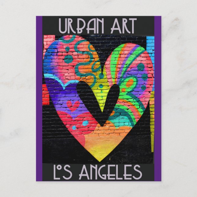Los Angeles California Cool Urban Street Art Postcard (Front)