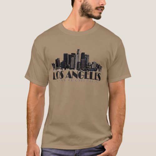 Los Angeles California dark skyline T_Shirt