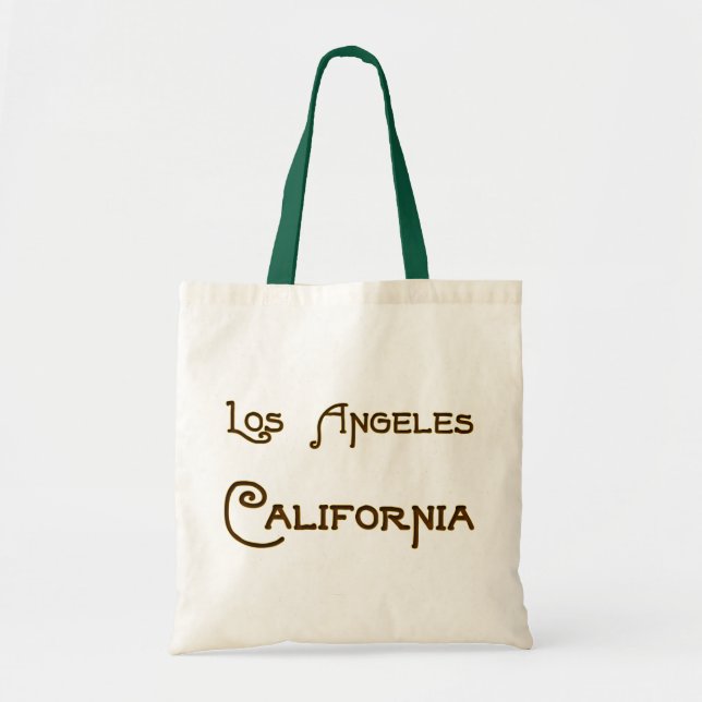 Los Angeles California Deco Logo Canvas Bag (Front)