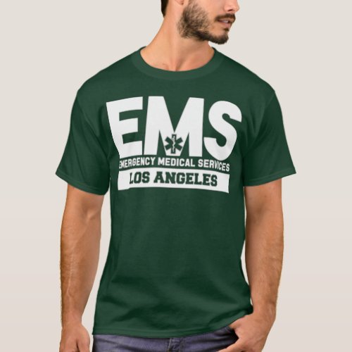 Los Angeles California EMS Paramedic EMT Uniform T_Shirt