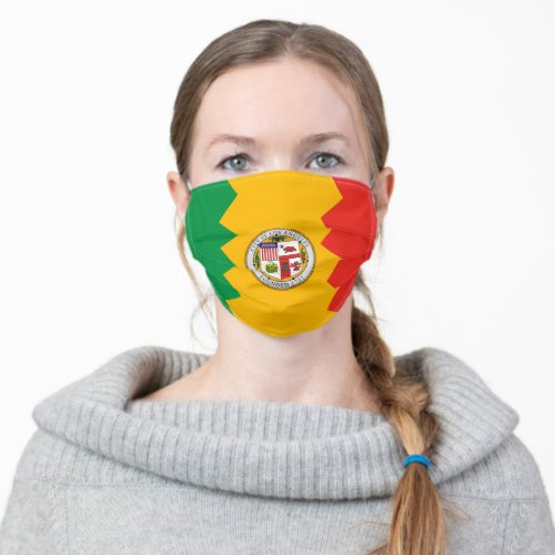 Los Angeles California Flag Unisex Adult Cloth Face Mask