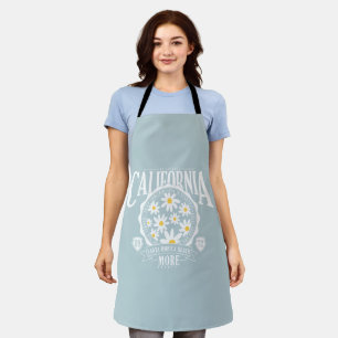 Los Angeles California Floral Graphic Apron