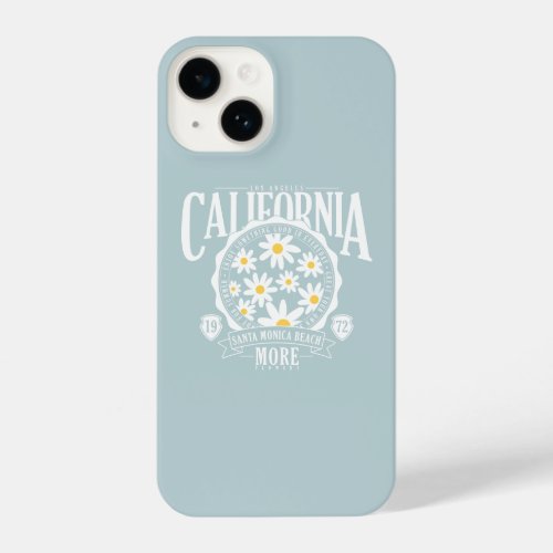 Los Angeles California Floral Graphic iPhone 14 Case