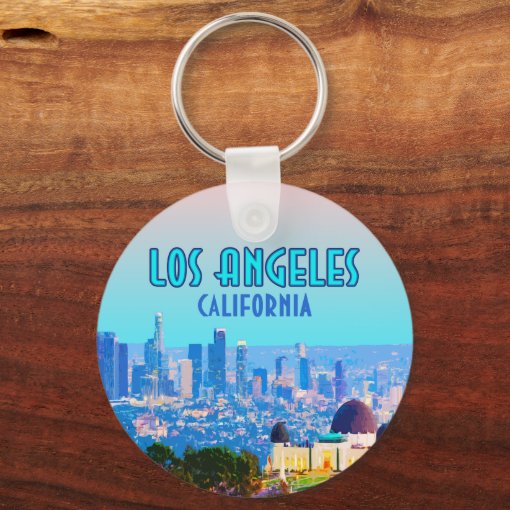 Los Angeles California Griffith Observatory Keychain | Zazzle