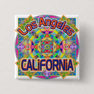 Los Angeles CALIFORNIA Happy Button