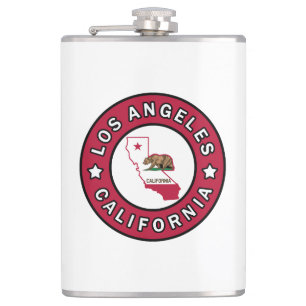 Los Angeles California Hip Flask