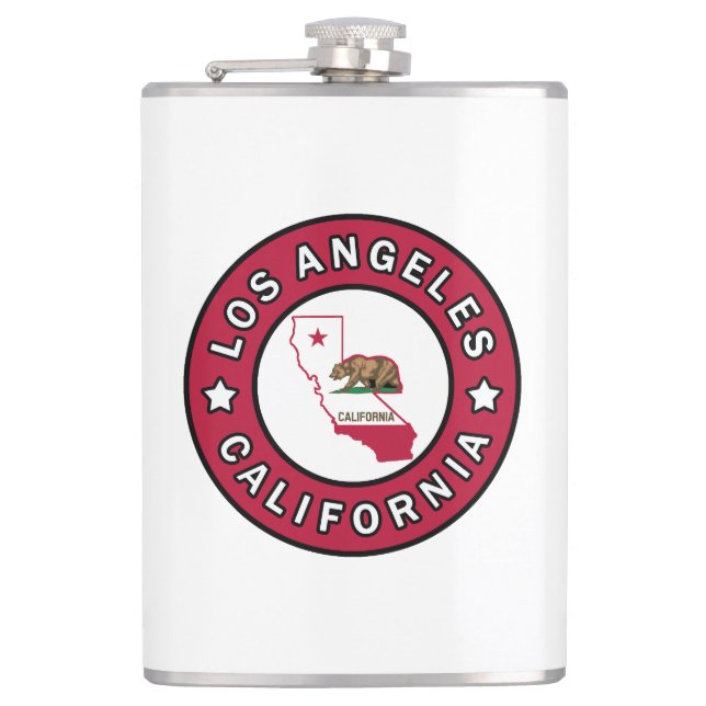 Los Angeles California Hip Flask (Front)