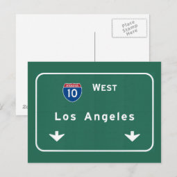 Los Angeles California Interstate Highway Freeway Postcard | Zazzle