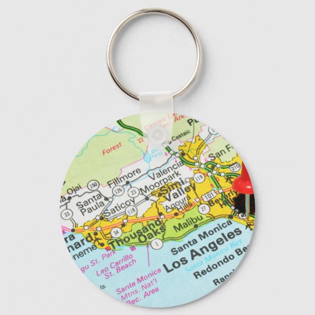 Los Angeles, California Keychain (Front)