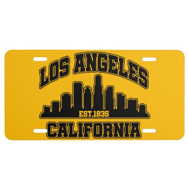 Los Angeles,California License Plate (Front)