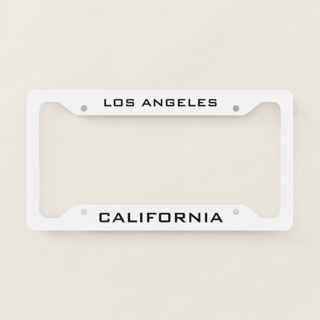 Los Angeles California  License Plate Frame (Front)
