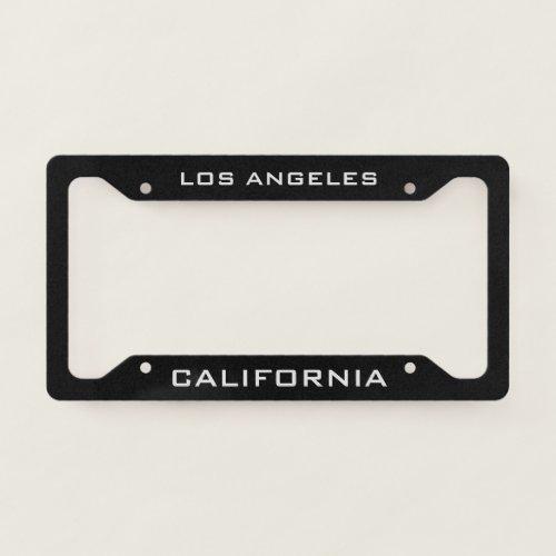 Los Angeles California  License Plate Frame