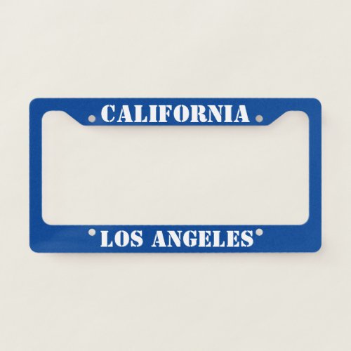 Los Angeles California License Plate Frame