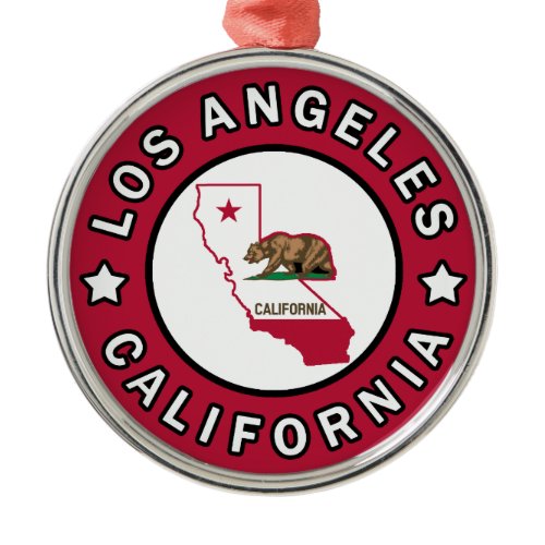 Los Angeles California Metal Ornament