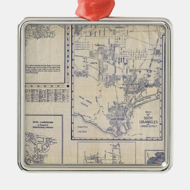 Los Angeles, California Metal Ornament (Front)