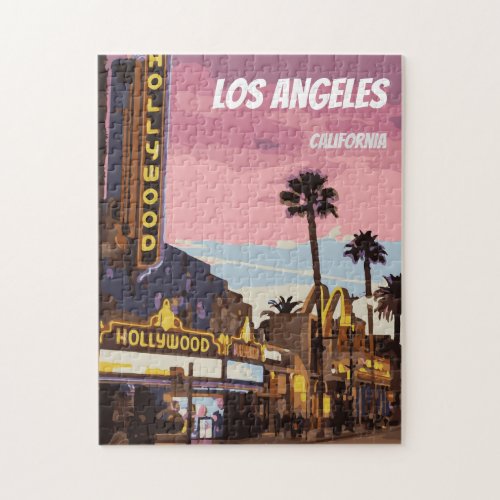 Los Angeles California night puzzle