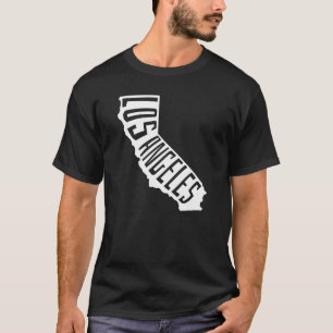 Los Angeles California Outline - America Travel T-Shirt