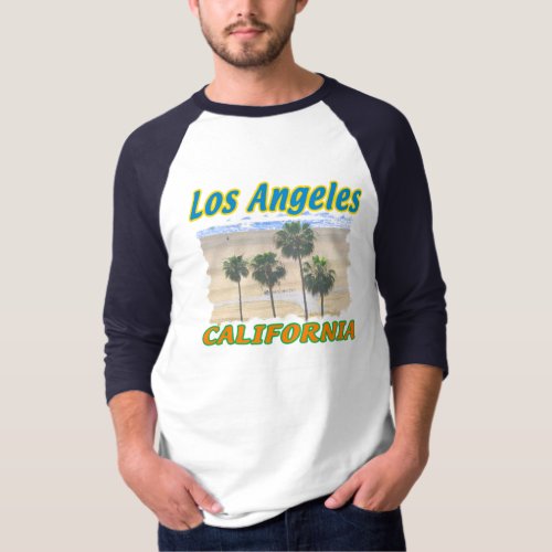 Los Angeles California Palm Trees T_shirt