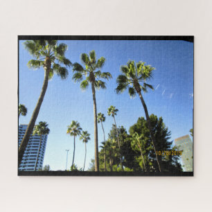 LOS ANGELES CALIFORNIA PALMS JIGSAW PUZZLE