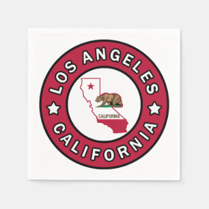Los Angeles California Paper Napkins