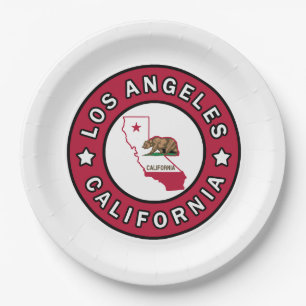 Los Angeles California Paper Plates