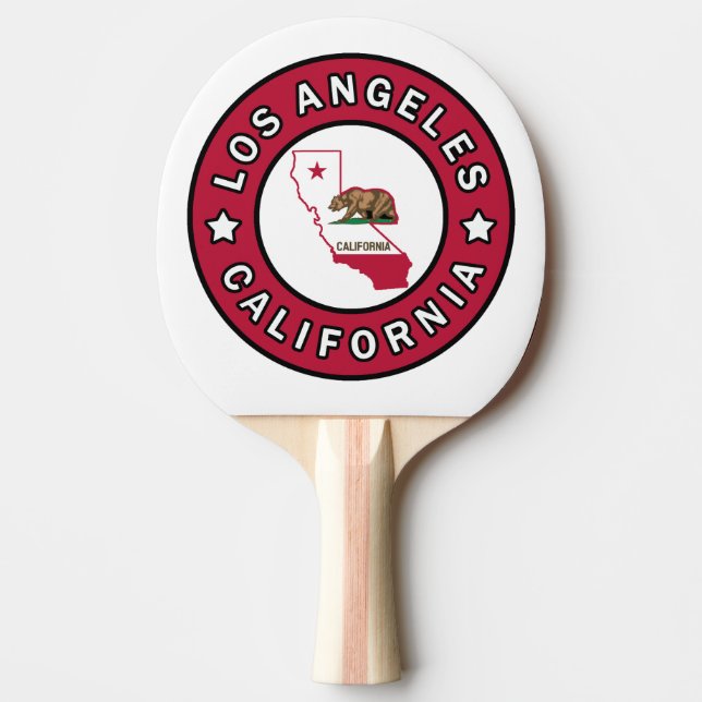 Los Angeles California Ping-Pong Paddle (Front)