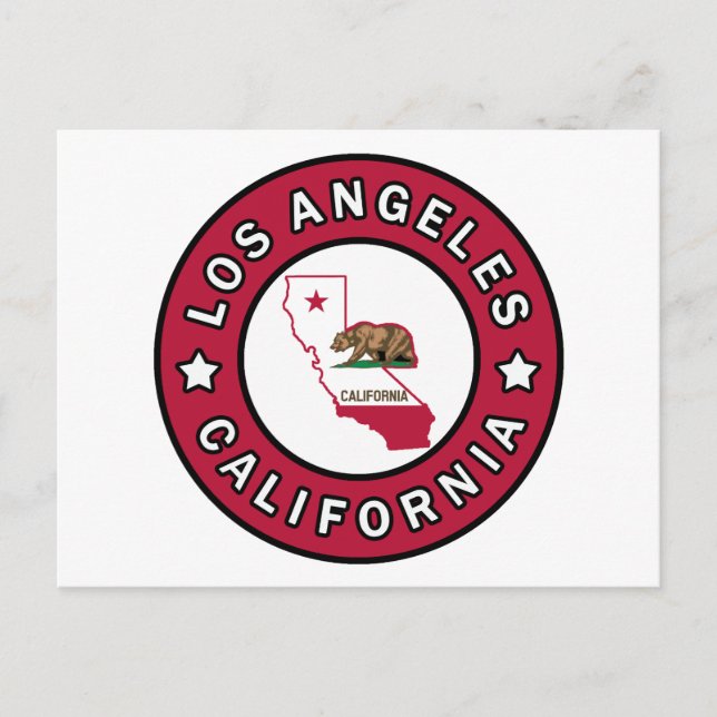 Los Angeles California Postcard (Front)