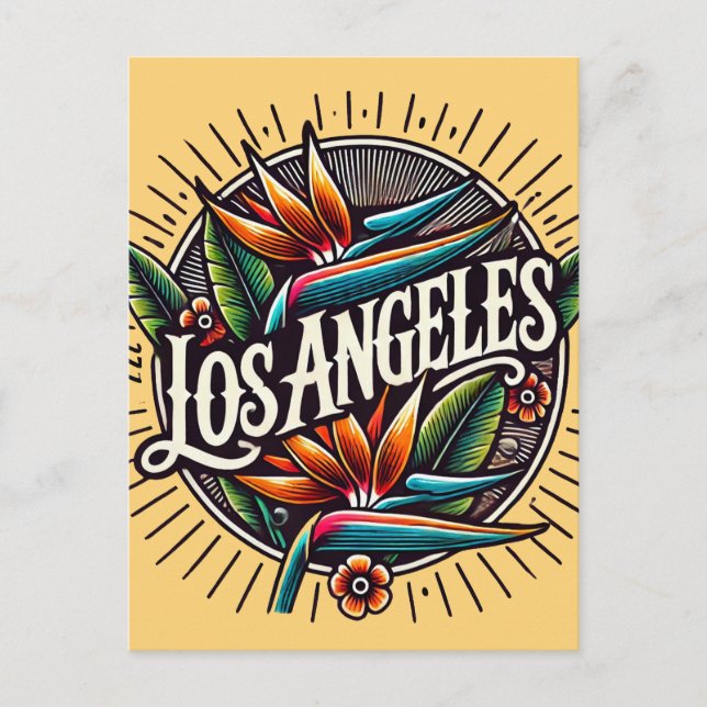 Los Angeles California                             Postcard (Front)