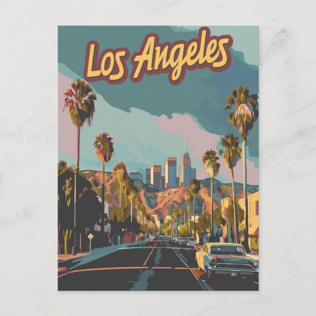 Los Angeles California Postcard (Front)