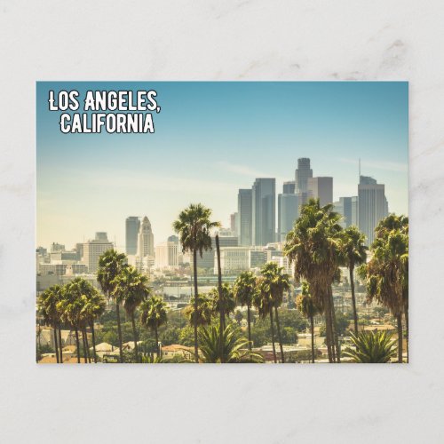 Los Angeles California Postcard Downtown