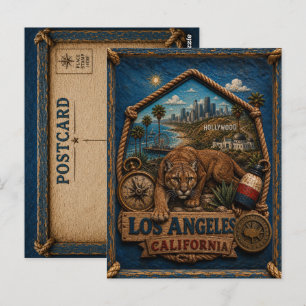 Los Angeles California Postcard Vintage Travel