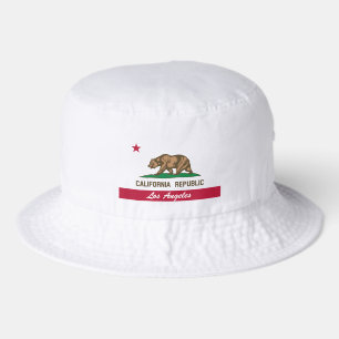 Los Angeles California Republic state flag custom Bucket Hat