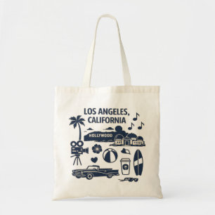 Los Angeles California Retro Travel Design Tote Bag