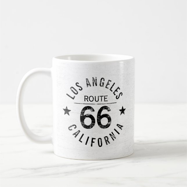 Los Angeles California Route 66 Coffee Mug (Left)