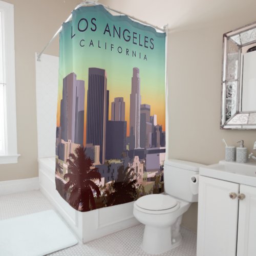 Los Angeles California Shower Curtain