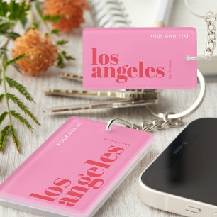 Los Angeles California ski vacation house Keychain