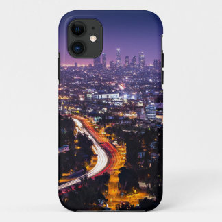Los Angeles, California Skyline at night iPhone 11 Case