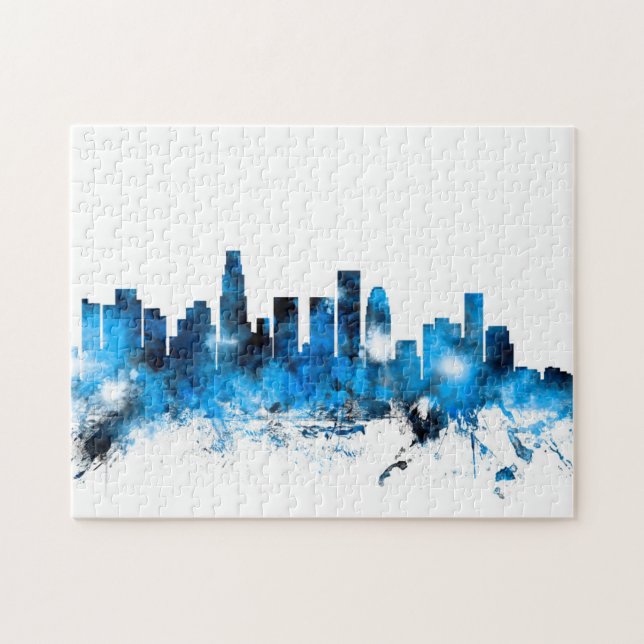 Los Angeles California Skyline Jigsaw Puzzle (Horizontal)