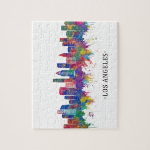 Los Angeles California Skyline Jigsaw Puzzle